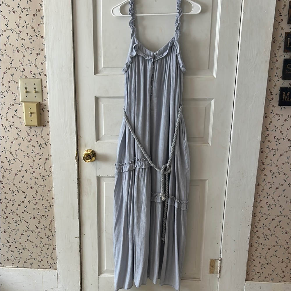 &merci boho Blue Maxi Dress